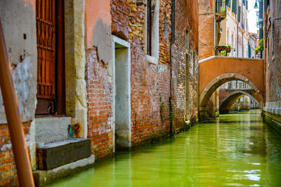 Canal amidst buildings in city