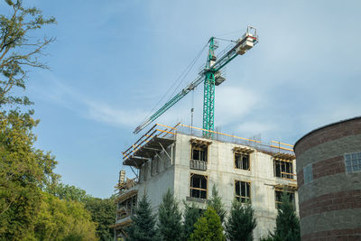 Low angle view of building against sky