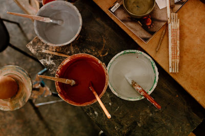 Artisan working with clay