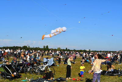 Group of people in city