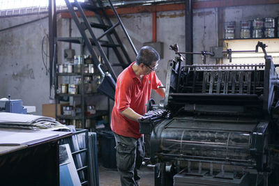 Man working in factory