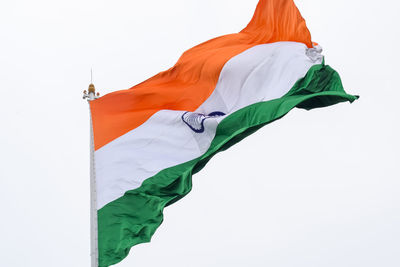 India flag flying high at connaught place pride, indian flag on independence day and republic day