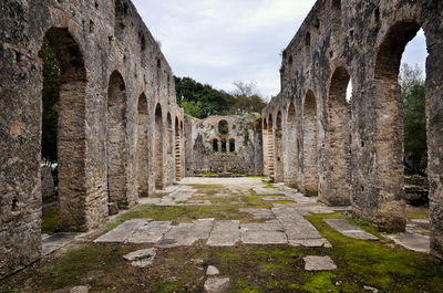 View of old ruins