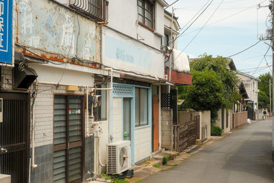 View of old residential buildings