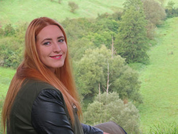 Portrait of young woman