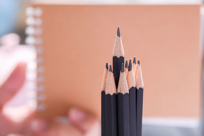 Close-up of pencils