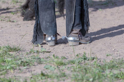 Cowboy riding competition, ranch