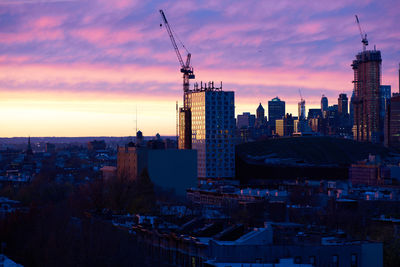 Cityscape at sunset