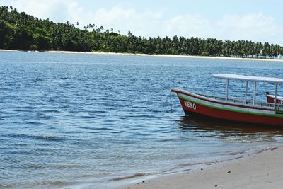 Boats in sea