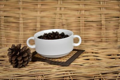 Close-up of coffee on table