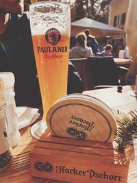 Close-up of drink on table at restaurant