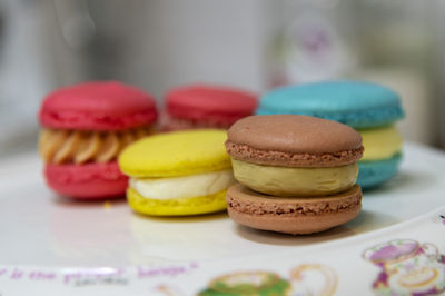 Close-up of cake on table
