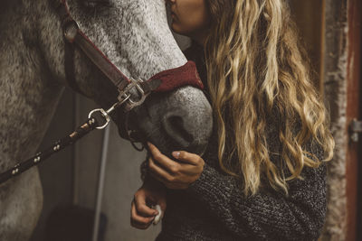 Woman with horse