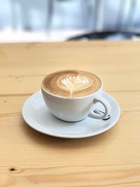 Close-up of coffee on table