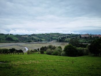 Scenic view of landscape against sky