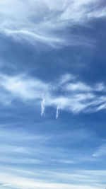 Low angle view of cloudy sky