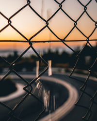 Close-up of chainlink fence