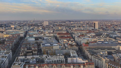 Aerial view of city