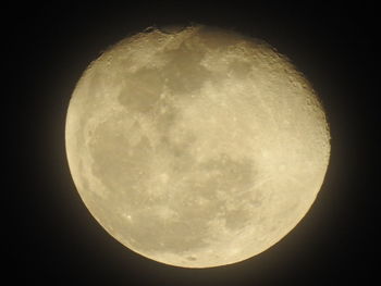 Low angle view of moon in sky