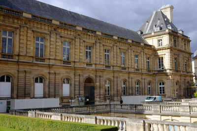 Low angle view of historic building