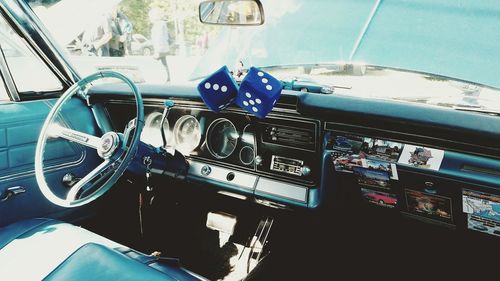 Close-up of vintage car