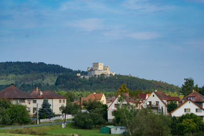 Houses against sky
