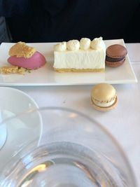 Close-up of cupcakes on table