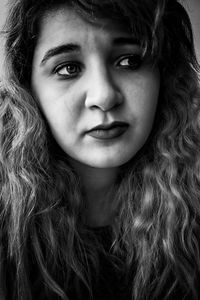 Close-up portrait of young woman