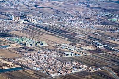 High angle view of cityscape