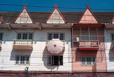 Low angle view of building against sky