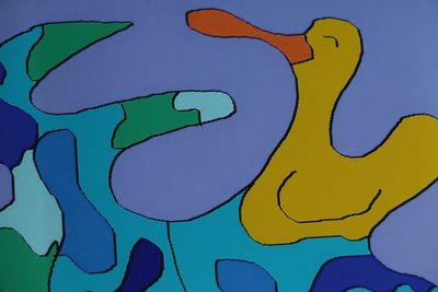 Full frame shot of multi colored painting