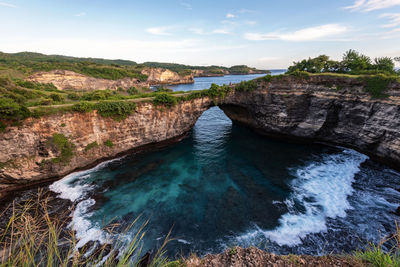 Scenic view of sea against sky