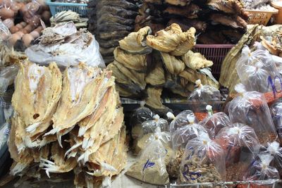 Close-up of onions for sale in market