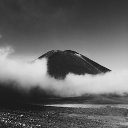 Scenic view of mountain against sky at tongariro national park