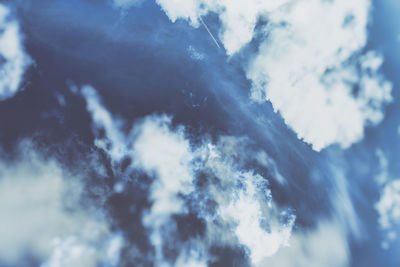 Low angle view of clouds in sky