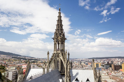 View of cathedral against cloudy sky