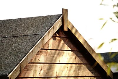 Low angle view of built structure against sky