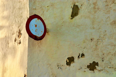 Close-up of weathered wall