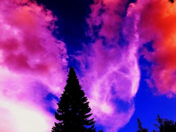 Low angle view of cloudy sky
