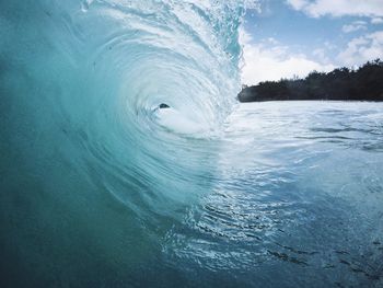 Close-up of waves in sea