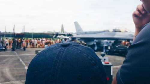 Cropped image of people at airport