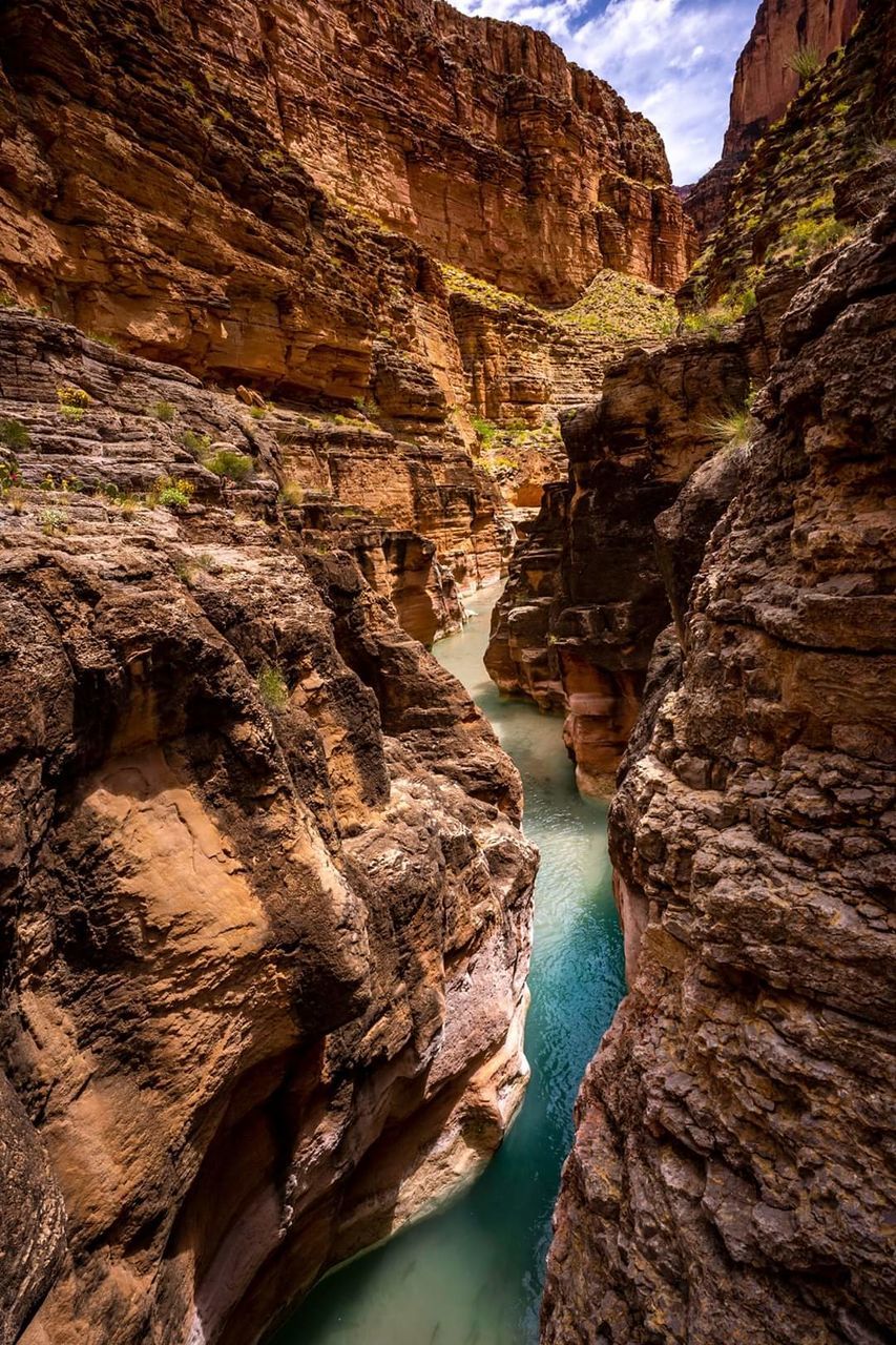 rock, rock - object, rock formation, solid, water, scenics - nature, beauty in nature, no people, geology, nature, travel, day, travel destinations, physical geography, tranquility, non-urban scene, mountain, outdoors, canyon, formation, eroded, flowing water, flowing