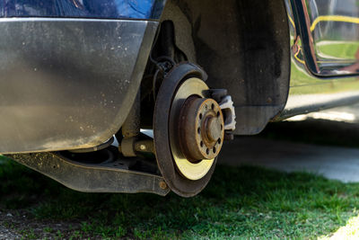 Close-up of car