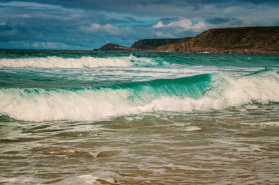 Scenic view of sea against sky