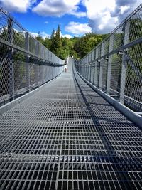 View of road against cloudy sky