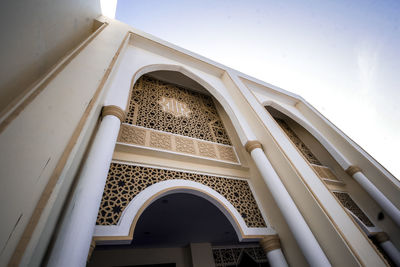 Low angle view of building against sky