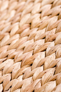 Full frame shot of wicker basket