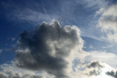 Low angle view of clouds in sky