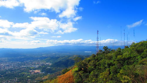 High angle view of landscape