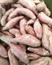 Full frame shot of carrots for sale at market